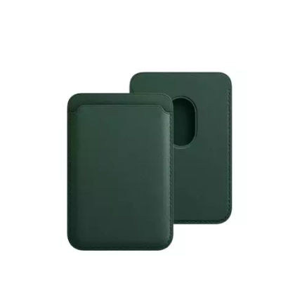 Кожаный чехол-бумажник MagSafe для iPhone Green