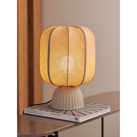 Лампа настольная texture rib, 27х39 см, бежевая