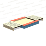 Песочница с раздвижными крышками + принты "дорога", "игра-ходилка" Romana 109.35.00