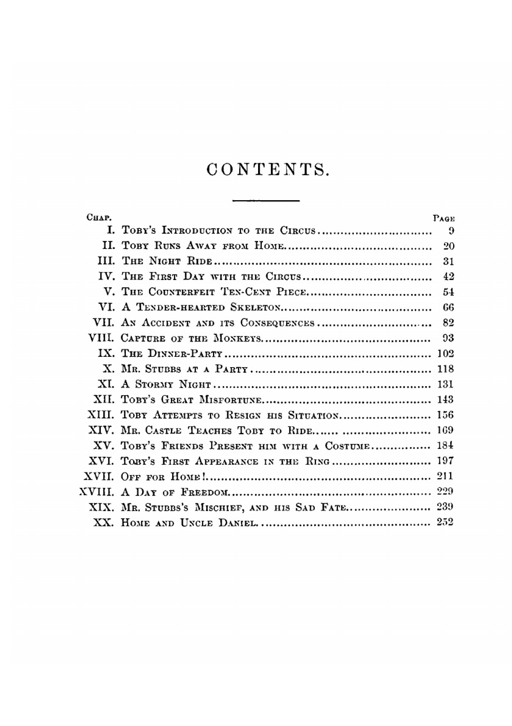 Toby Tyler. or Ten Weeks with a Circus | Otis James