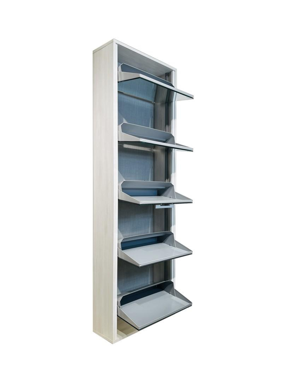 Обувница Айронори ЛАЙТ 5 МП (Выбеленное дерево /Зеркало)