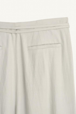 ZARA КРУЖЕВНЫЕ КОМБИНИРОВАННЫЕ БРЮКИ - LIMITED EDITION, ЦВЕТ МОРСКОЙ ВОЛНЫ