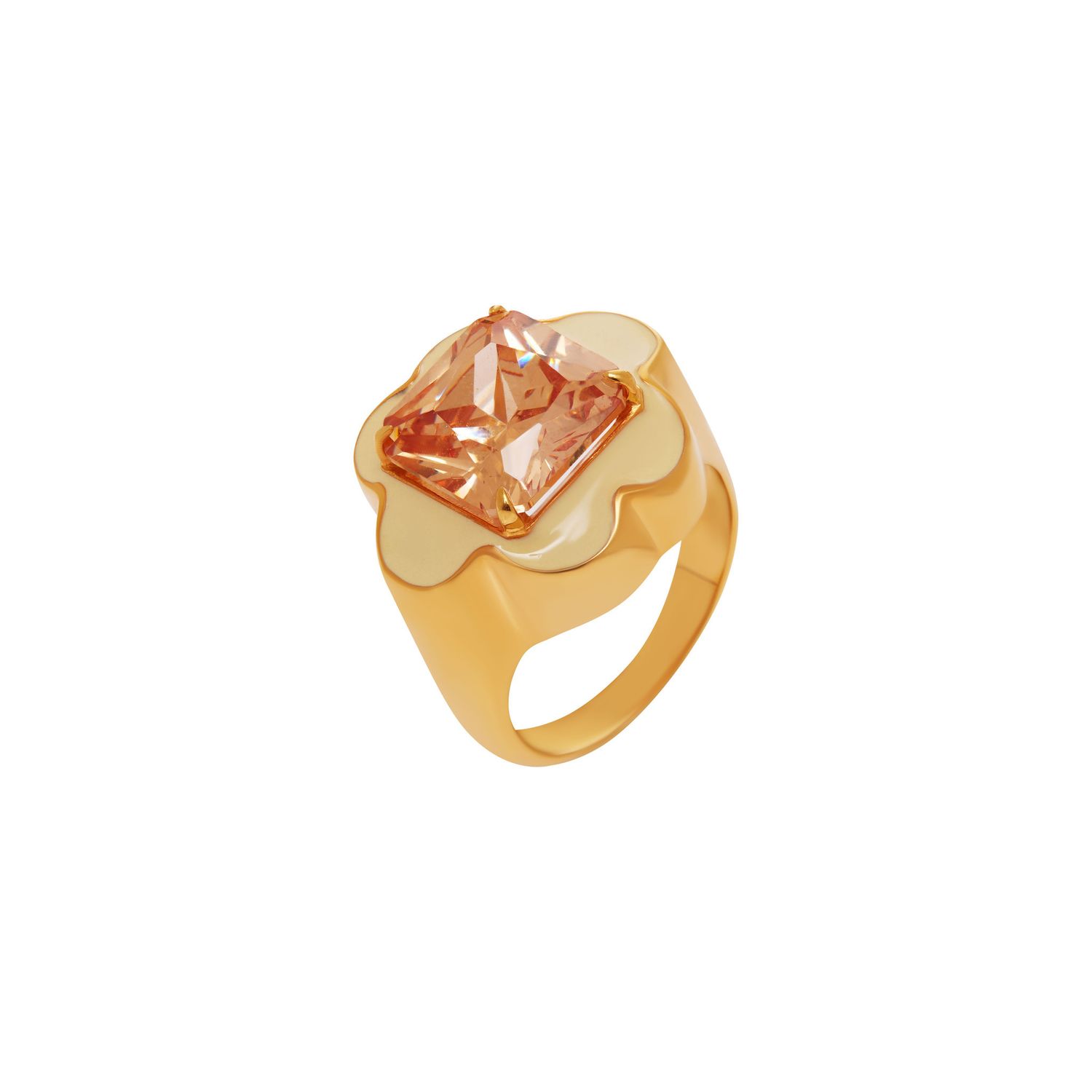 Кольцо Stern Flower Ring – Champagne