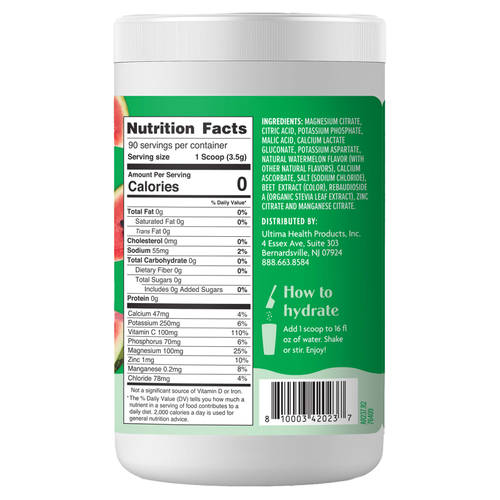 Ultima Replenisher, Смесь электролитов, арбуз, 315 г (11,1 унции)