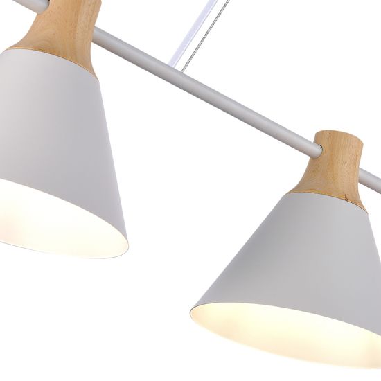 SLE125103-03 Светильник подвесной Белый/Белый, Светлое дерево E27 3*60W MODICA