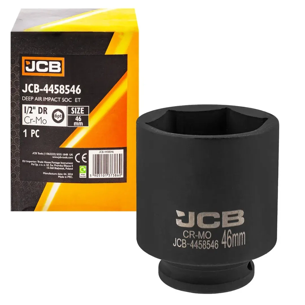 Головка ударная глубокая 1/2'', 46мм (6гр.) JCB JCB-4458546