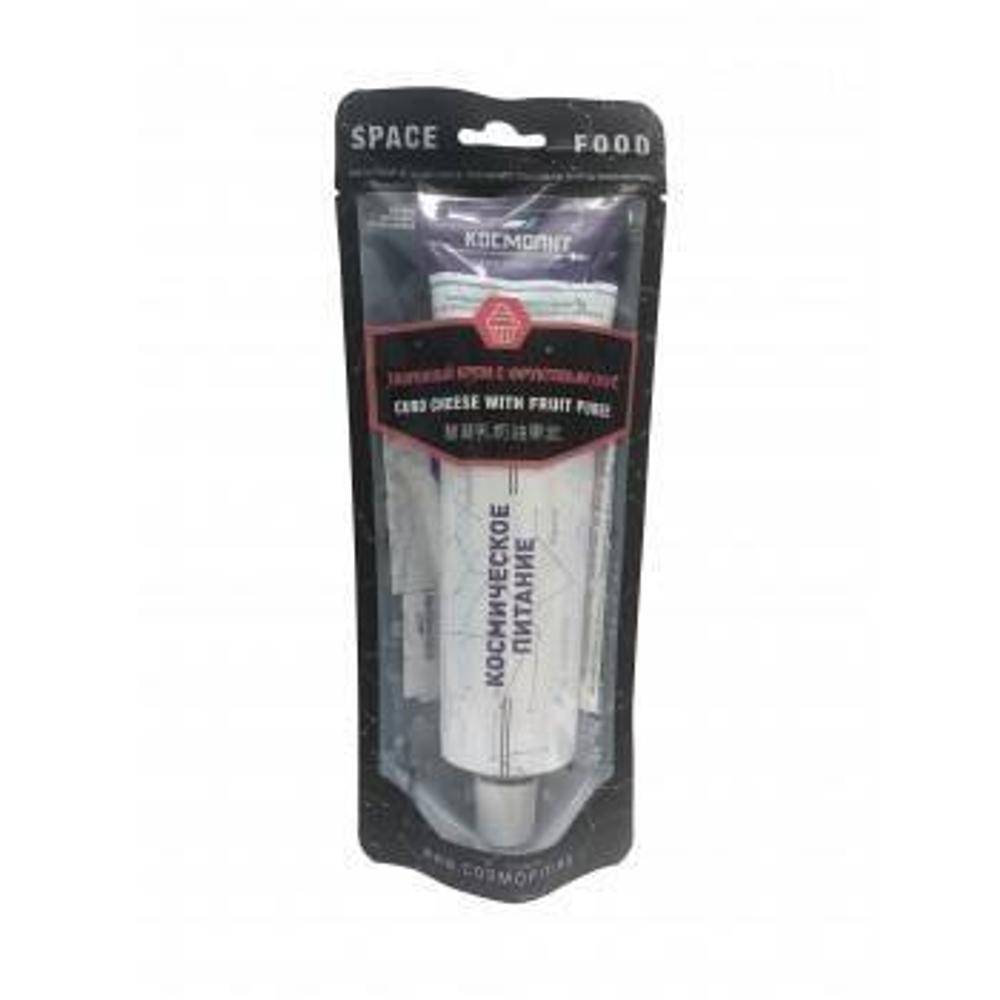 Космопит Творожный крем с фруктовым пюре, дой-пак 100, 165 г