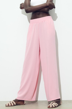 Брюки wide leg из крепа