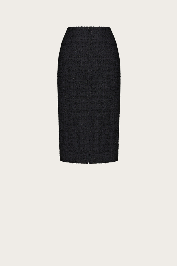 ЮБКА-КАРАНДАШ ИЗ ХЛОПКОВОГО ТВИДА