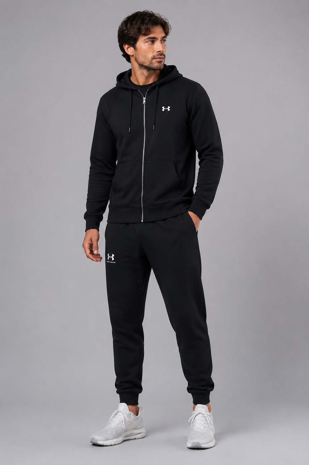 Брюки спортивные Under Armour UA Essential Fleece Jogger-BLK