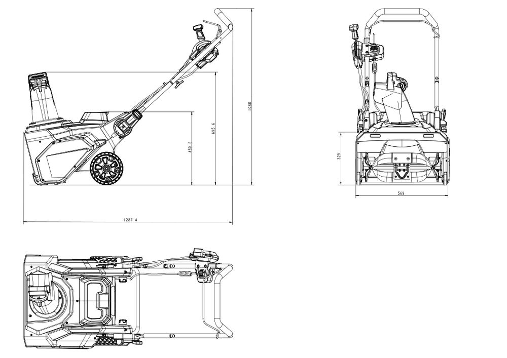 Снегоуборщик аккумуляторный Greenworks 82SN22 Арт. 2603307UH, 82V, 56 см, бесщеточный, c 1хАКБ 8АЧ и ЗУ