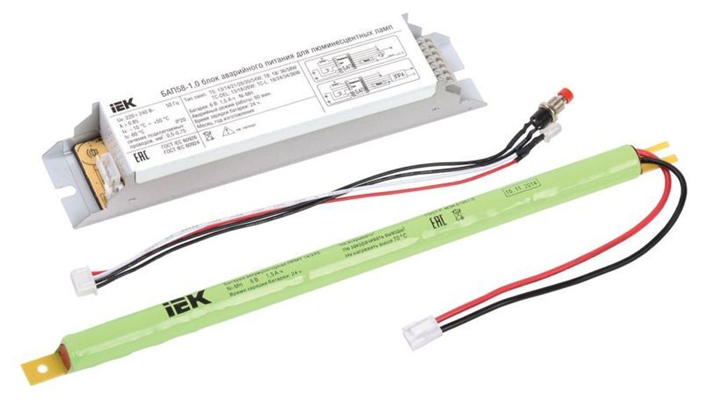 Блок аварийного питания БАП58-1.0 для ЛЛ/КЛЛ IEK LLVPOD-EPK-58-1H Блок аварийного питания БАП58-1.0 для ЛЛ/КЛЛ IEK LLVPOD-EPK-58-1H