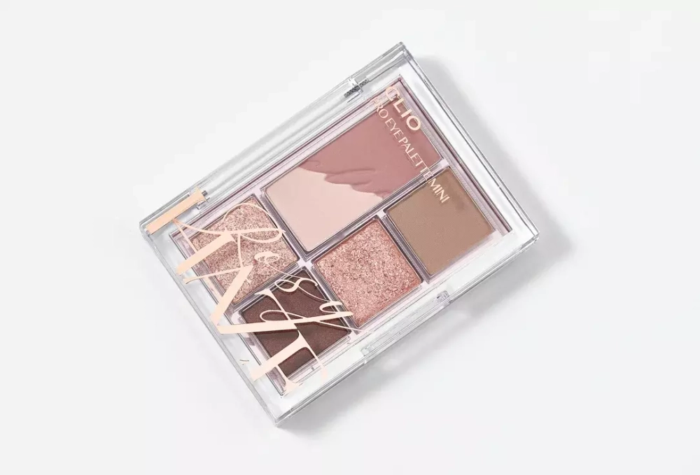 CLIO  Компактная палетка теней для век 02 Rosy Haze (теплые розовые оттенки) pro eye pallete mini