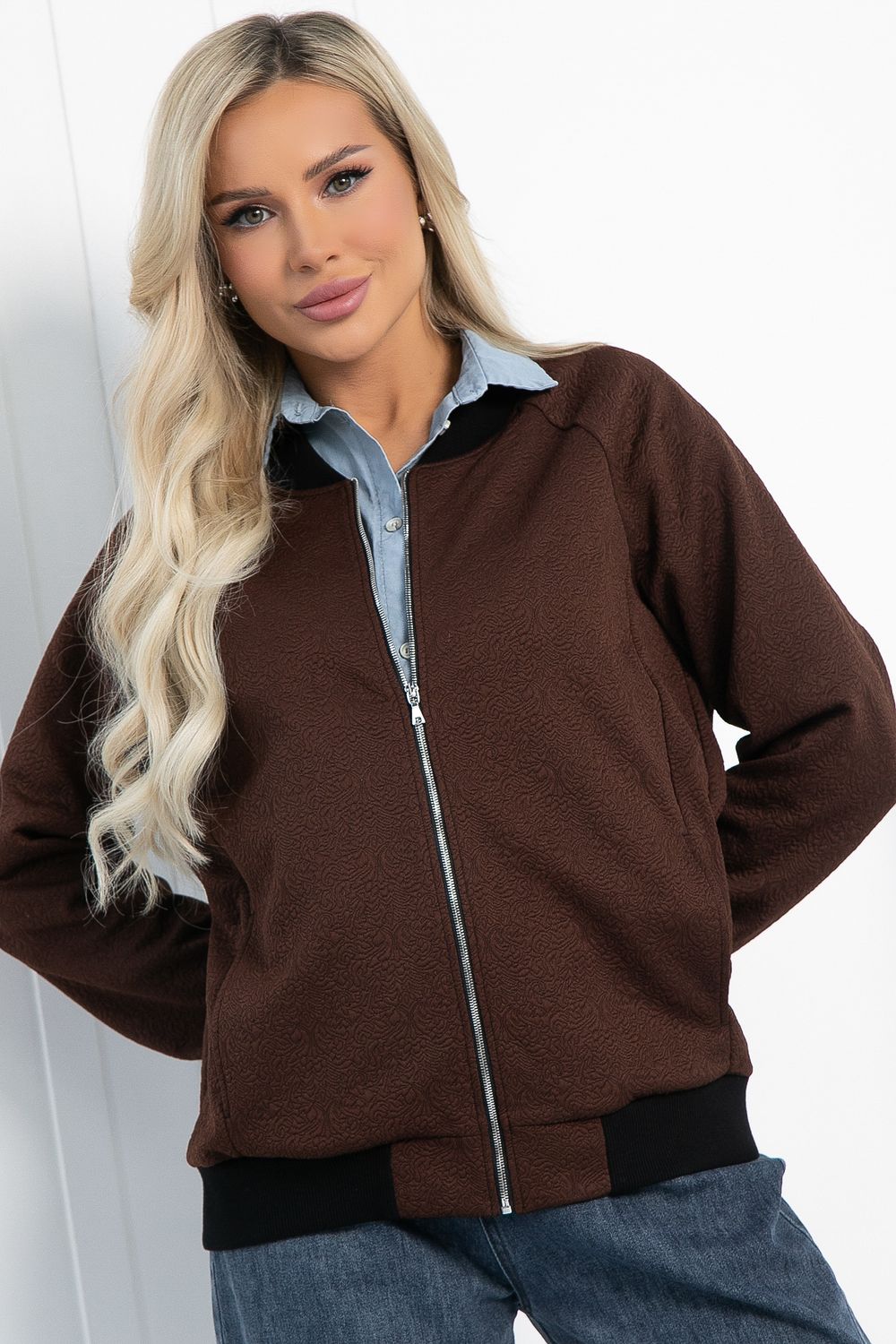 Бомбер Эшли (шоколад) Б12777-41М LT Collection