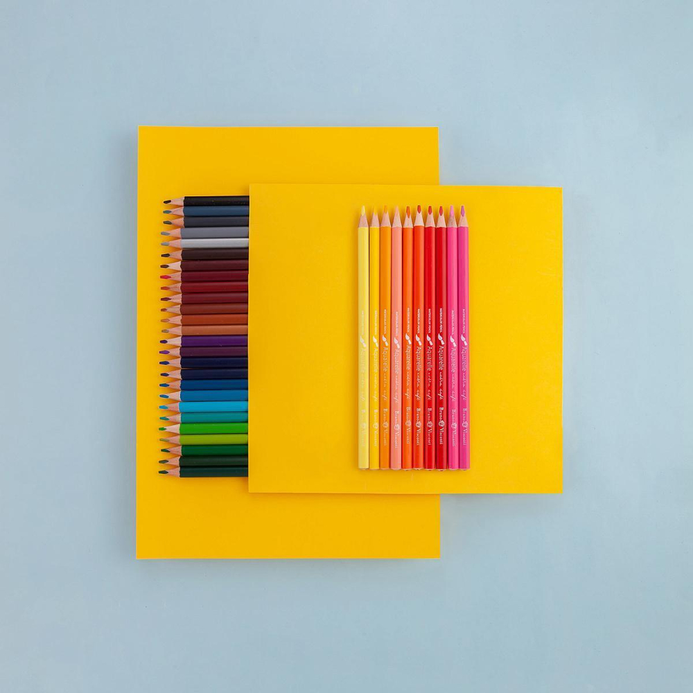 Карандаши 36 цв. акварельные "HappyColor", 6 видов (Bruno Visconti)