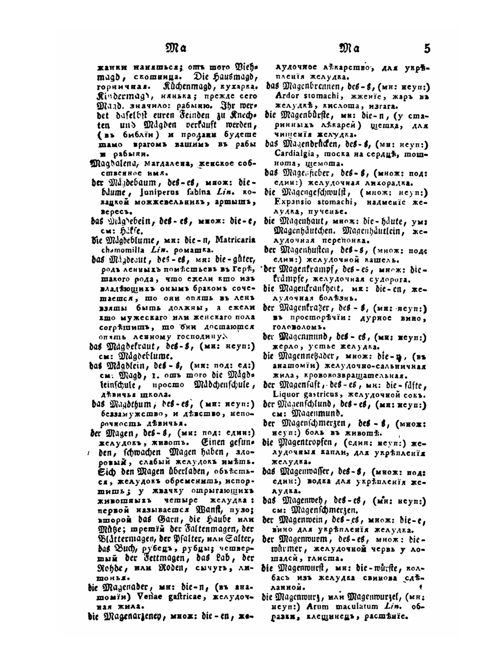 Полный Немецко-Российский лексикон. Том 2. Книга 1 | И. К. Аделунг