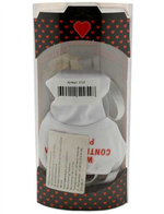 Игривые мужские трусы «Пожарный» (Цвет: белый с красным)