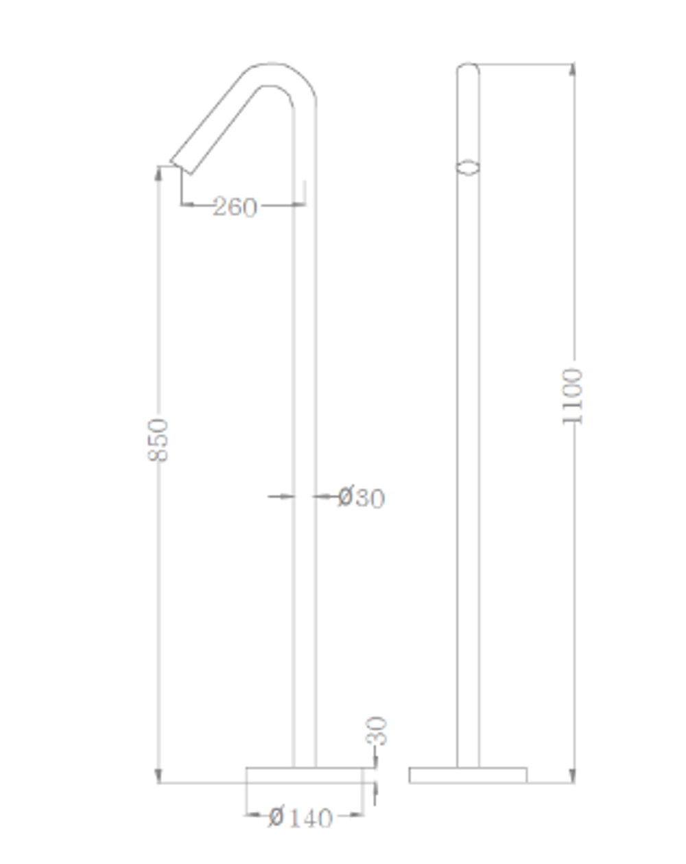 Смеситель для раковины RUBINELLI ELEGANZA RB-PL1050GM