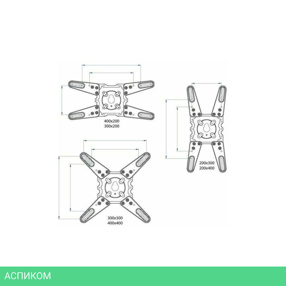 Кронштейн Kromax Atlantis-45 белый (20218)