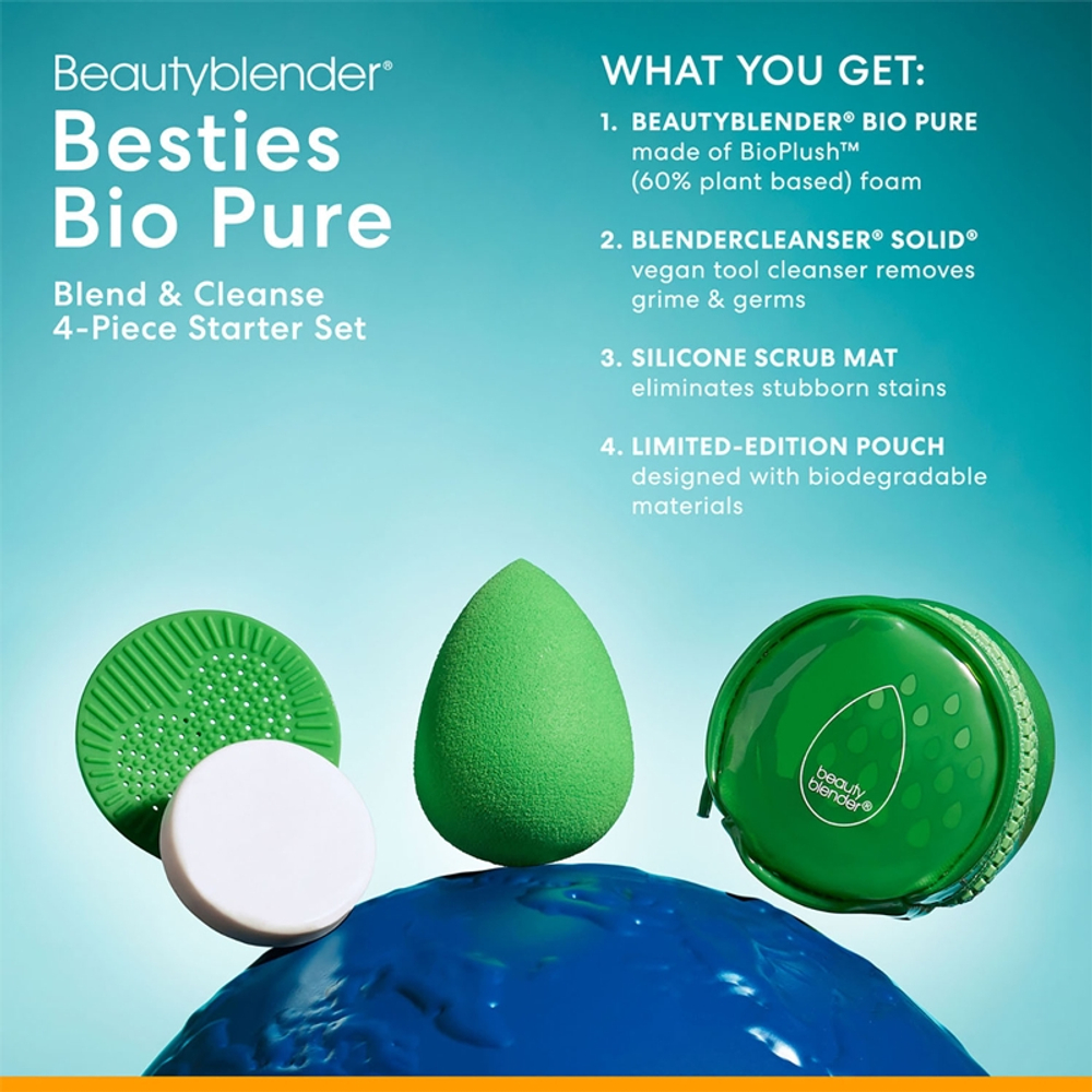 beautyblender Besties BIO Pure - Косметическая кисть для идеальной кожи - набор для путешествий, 0