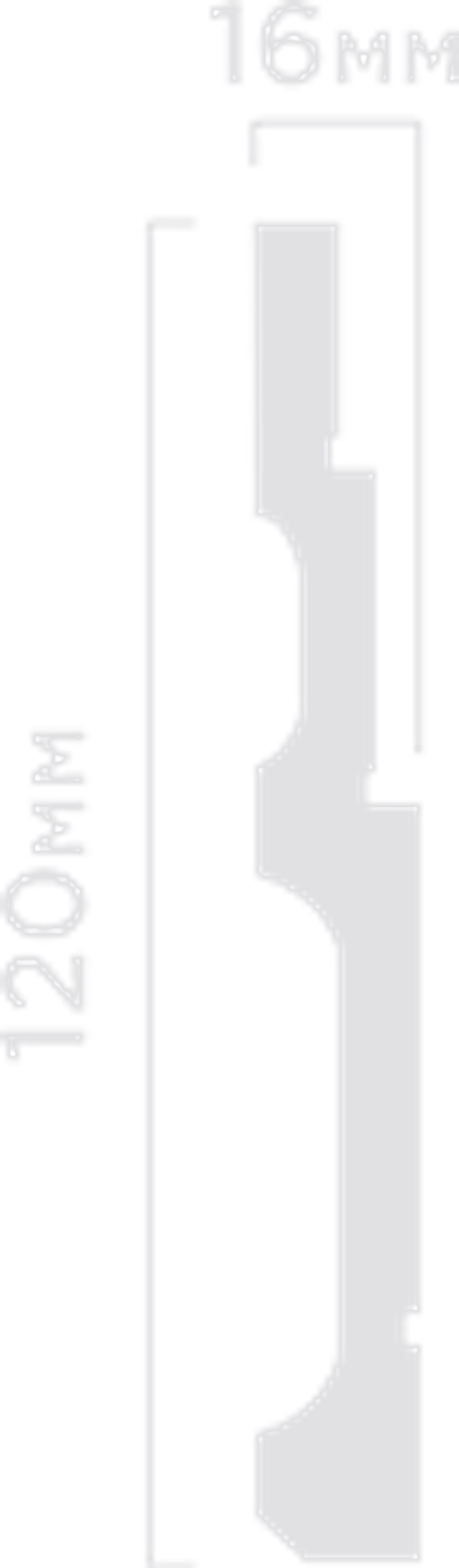 Плинтус HiWood, 120x16 мм