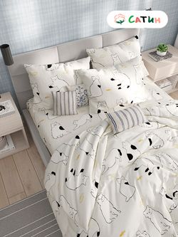 Простынь Milky Garden "Кошки" 200х215 см