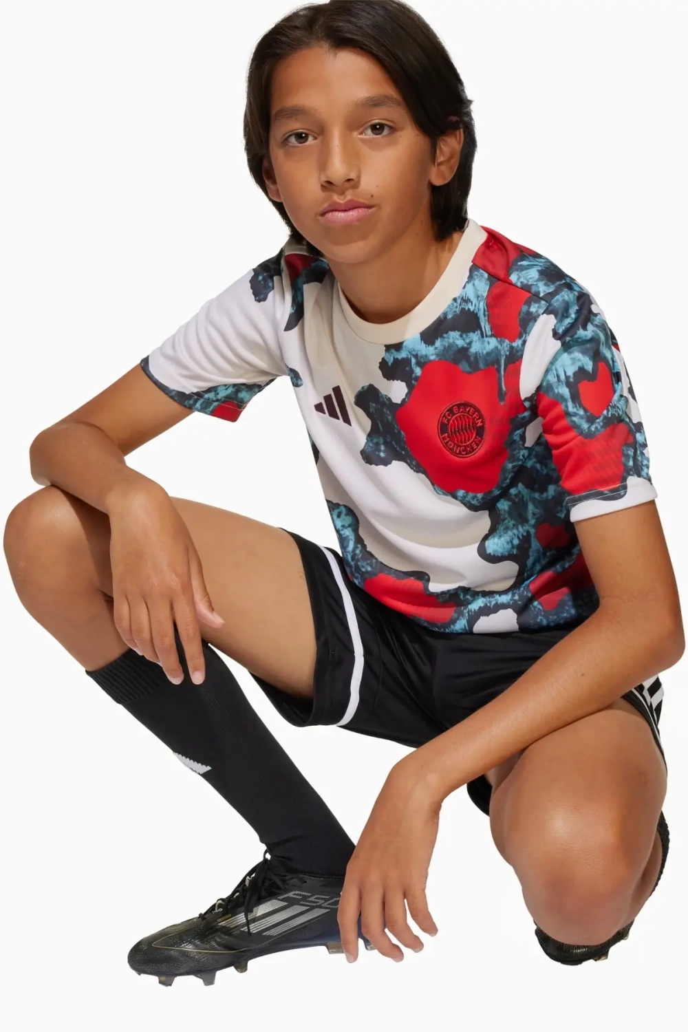 Футболка adidas FC Bayern 24/25 Pre-Match Junior - белый