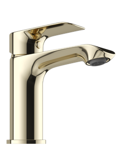 Смеситель для раковины STWORKI Копенгаген S42010GG глянцевое золото