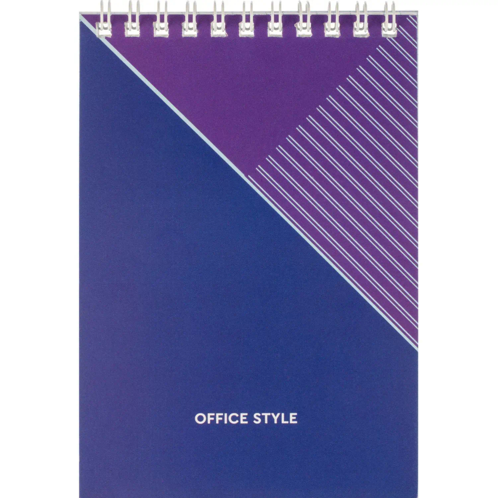 Блокнот А6 108x146,40л,гребень, картон,клетка, Attache Economy синяя