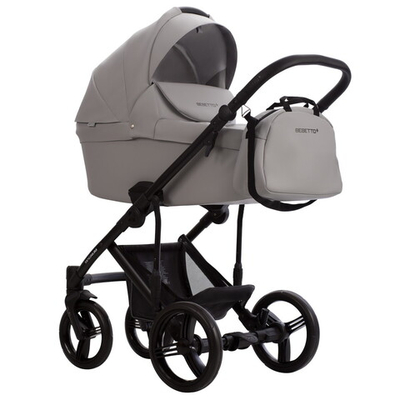 Детская коляска Bebetto Magnum Light Pro 2 в 1 03 св.серая кожа