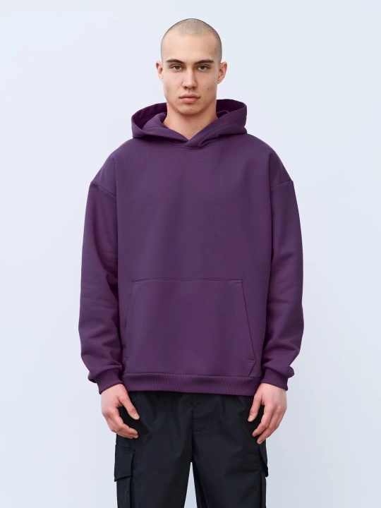 Худи оверсайз без начеса (базиликовый)