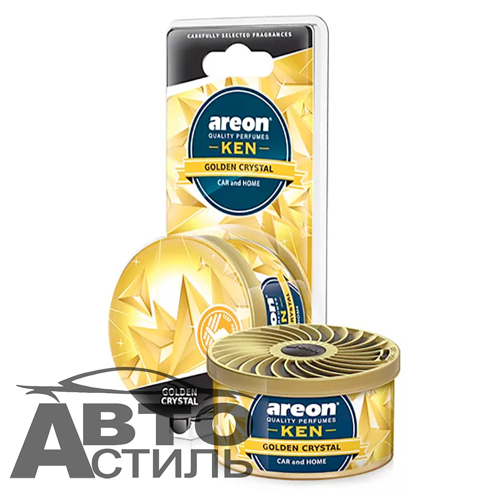 Ароматизатор в банке волокно Areon GEL KEN 35гр - Золотой кристалл\Gold Crystal ЧЗБ
