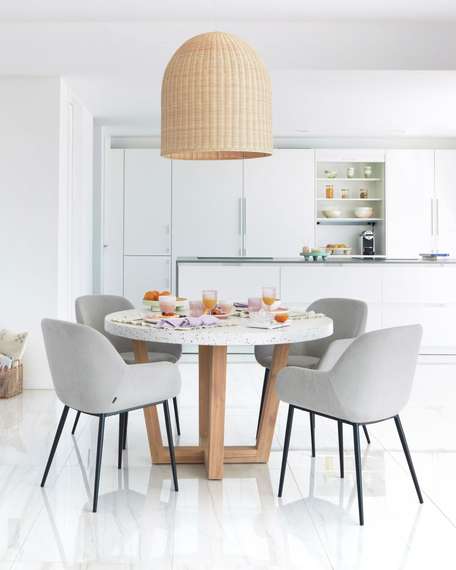 Стул Konna, светло-серый вельвет