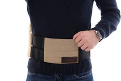 Пояс на резинке из овчины