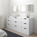 Комод - IKEA NORDLI/НОРДЛИ ИКЕА, 47х76х160 см, белый