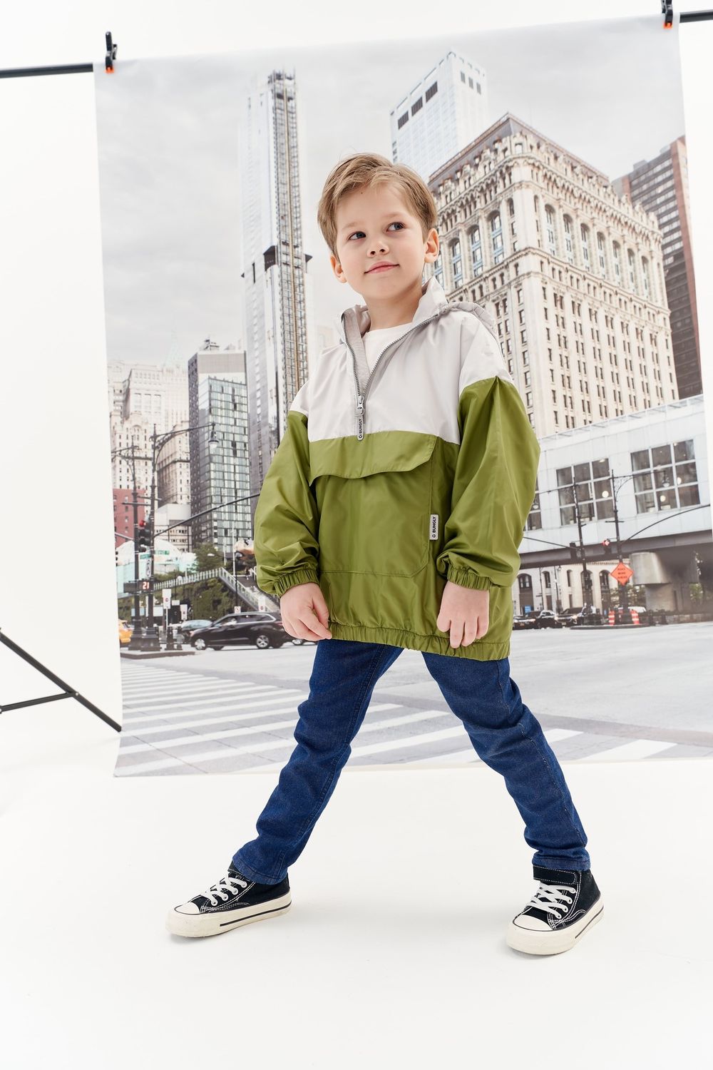 Анорак на сетчатой подкладке "Авокадо"