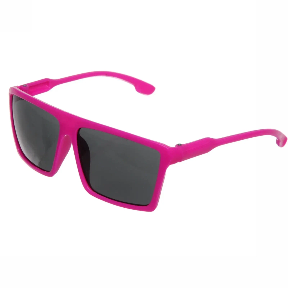 Очки солнцезащитные детские «Мода», однотонные, глянцевые, форма прямоугольная, микс 6 цветов