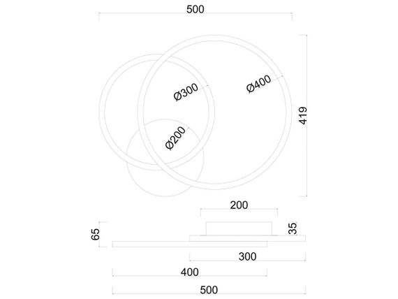 Потолочная светодиодная люстра Arte Lamp Sierra A2211PL-2BK