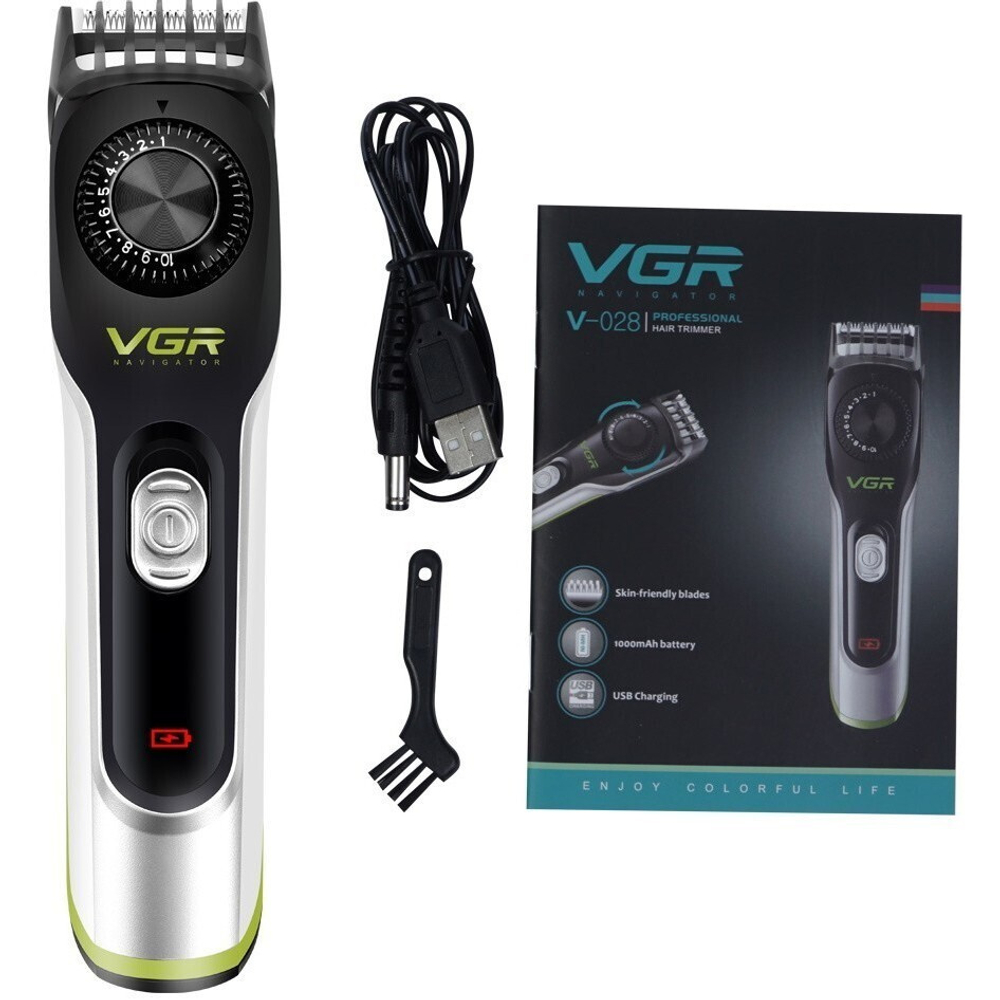 Машинка для стрижки VGR V-028, черно-серый