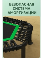 Батут для фитнеса, джампинга с прямой ручкой красный 116 см
