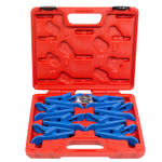 МАСТАК (102-10001C) Набор заглушек для патрубков с металлическими наконечниками, кейс, 8 предметов