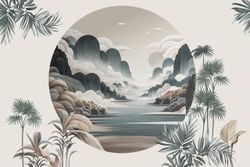 Шовная фреска MOD-86, 2,7 м (Ширина 4 м)