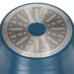 Кастрюля алюминий, антиприг, 4.3 л, с крыш, Daniks, Shoven, KI-T2024-2965C, индукц