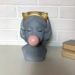 Кашпо-статуэтка из гипса «Мия» 21см бетон