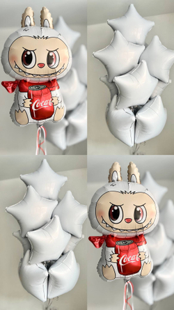 Воздушные шары Лабубу Кока Кола Coca Cola №4217