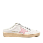 Женские Golden Goose Ball Star Sabot in White Nappa with Old Rose Leather Star