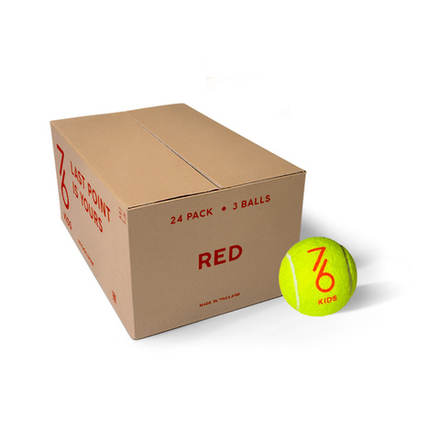 Мячи для тенниса детские SEVENSIX RED (24X3)