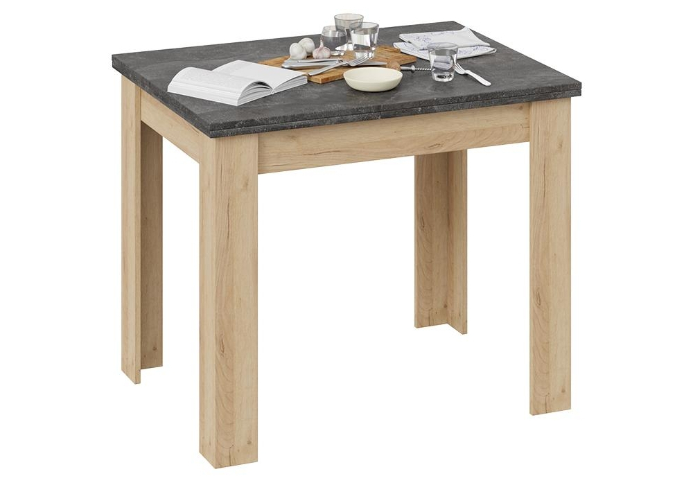 Стол деревянный Woodville Промо Тип 3 дуб крафт золотой, ателье темное