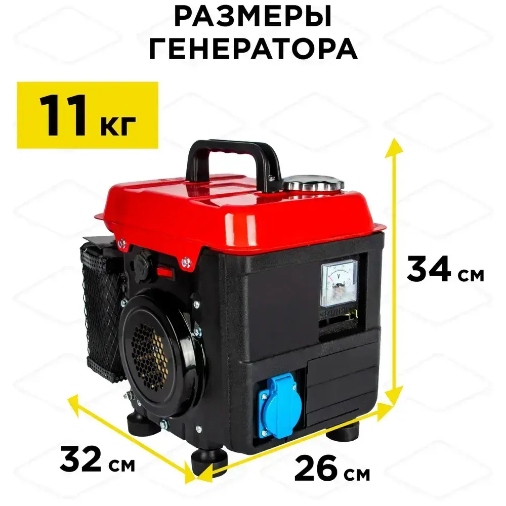 Генератор бензиновый инверторного типа DDE DPG1201i (1ф ном/макс. 1,0/1,1 кВт, 2-х тактн дв)