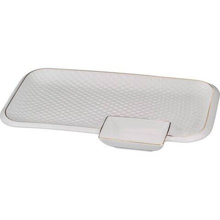 БЛЮДО ДЛЯ ШАШЛЫКА LEFARD "ДИАМАНД ГОЛД" 31*19,5*3 СМ (КОР=12ШТ.)